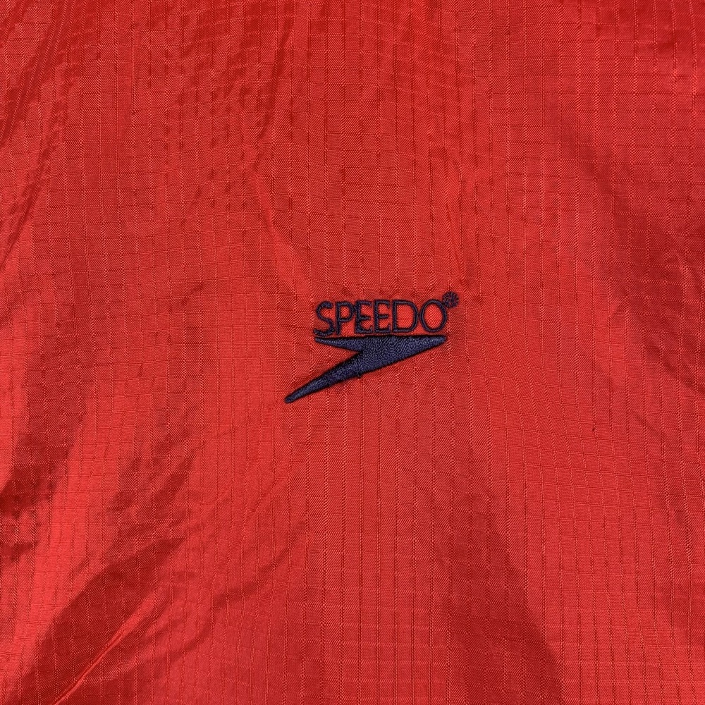 Vintage Speedo Hooded Windbreaker Jacket Large Nylon Mesh Lined 90s - Picture 2 of 16